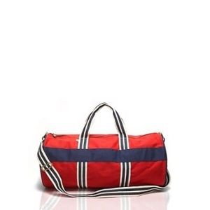 White, Red, Navy Canvas Duffle Bag -Tommy Hilfiger